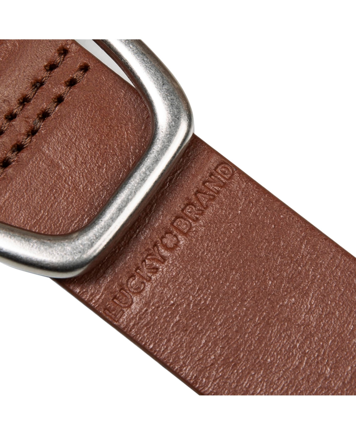 Lucky Brand Embroidered Floral Leather Belt