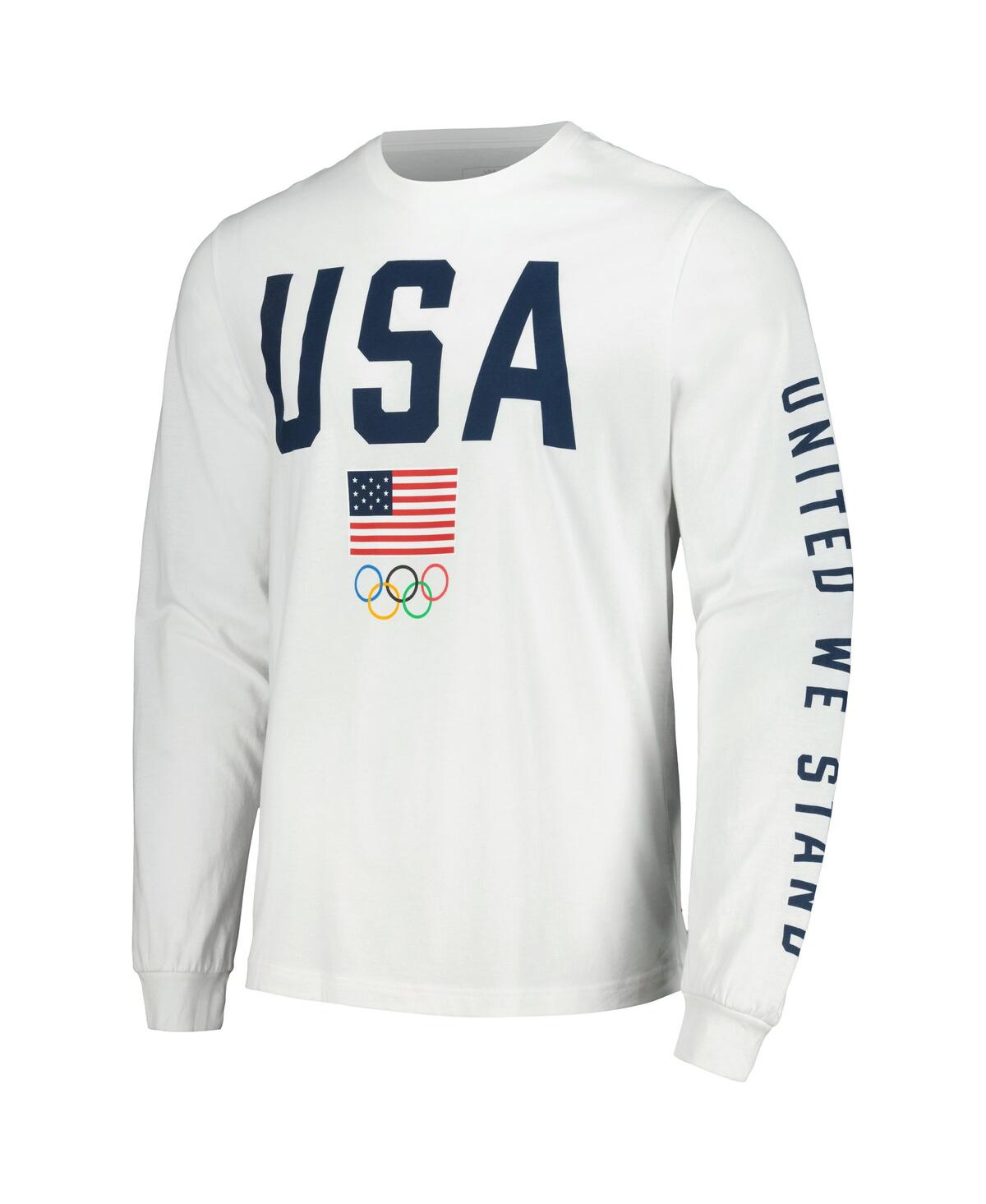 Shop Outerstuff Men's White Team Usa United We Stand Long Sleeve T-shirt