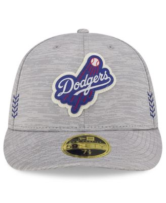 Men's Gray Los Angeles Dodgers 2024 Clubhouse Low Profile 59FIFTY Fitted Hat
