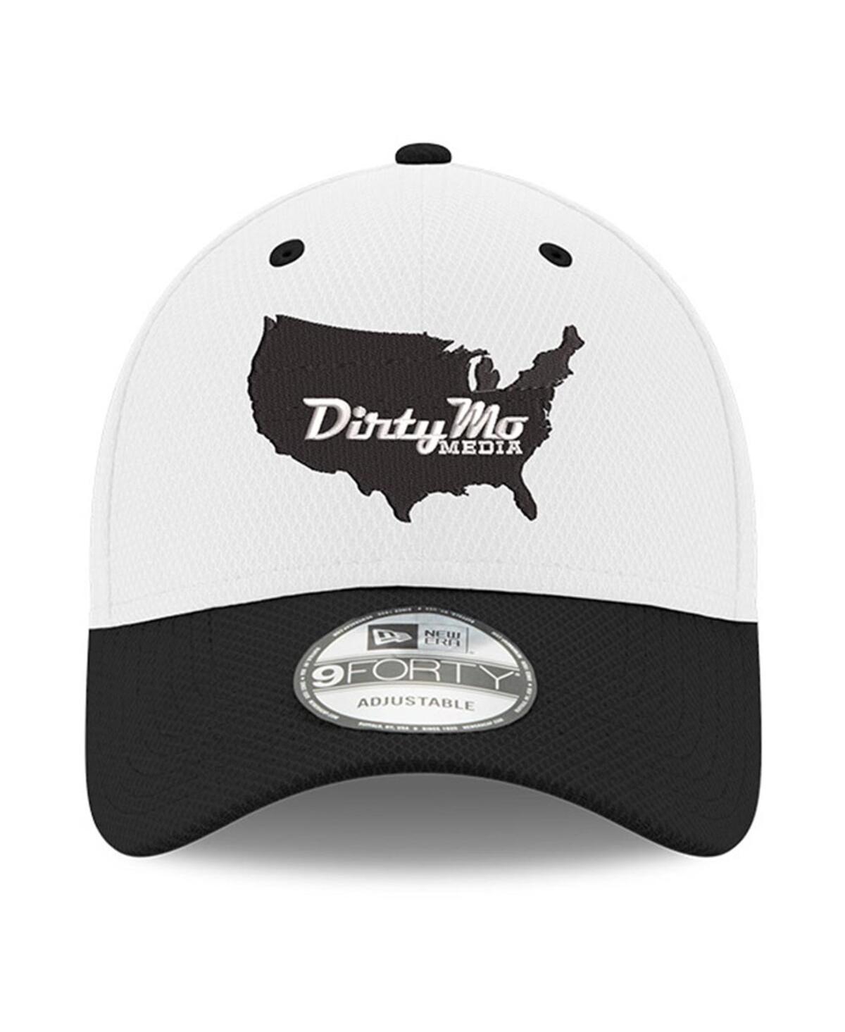 Men's New Era Black Dirty Mo Media 9FORTY Adjustable Hat - Black