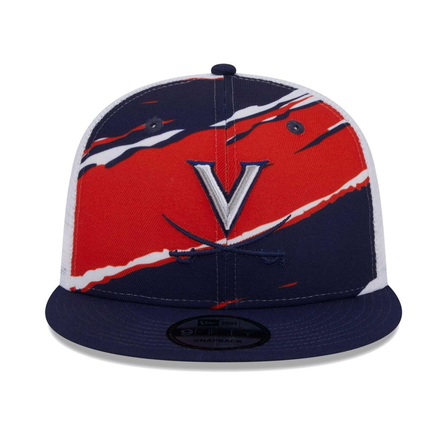 Men's Navy Virginia Cavaliers Tear Trucker 9FIFTY Snapback Hat