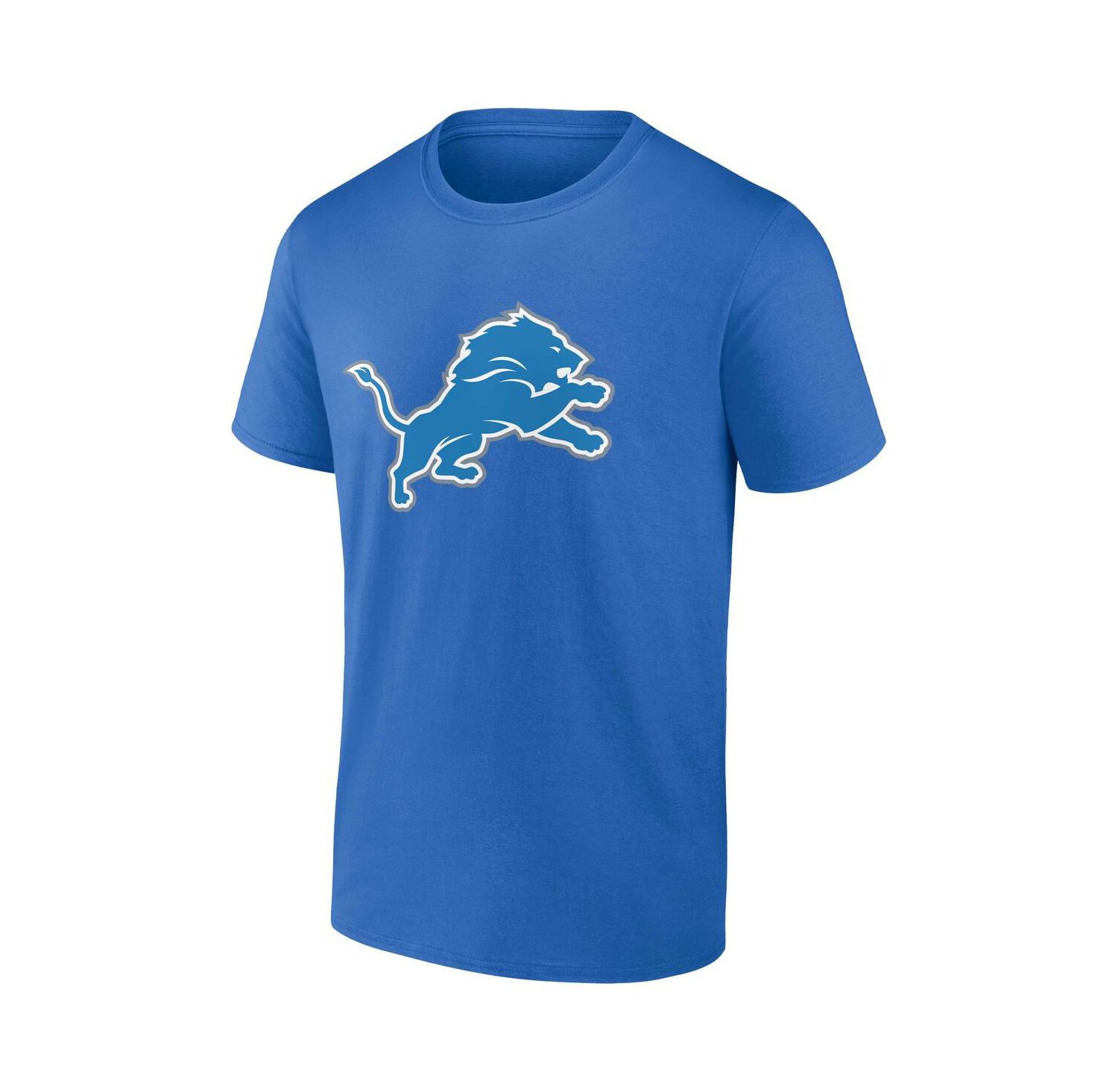Men's Aidan Hutchinson Blue Detroit Lions Player Icon Name and Number T-shirt