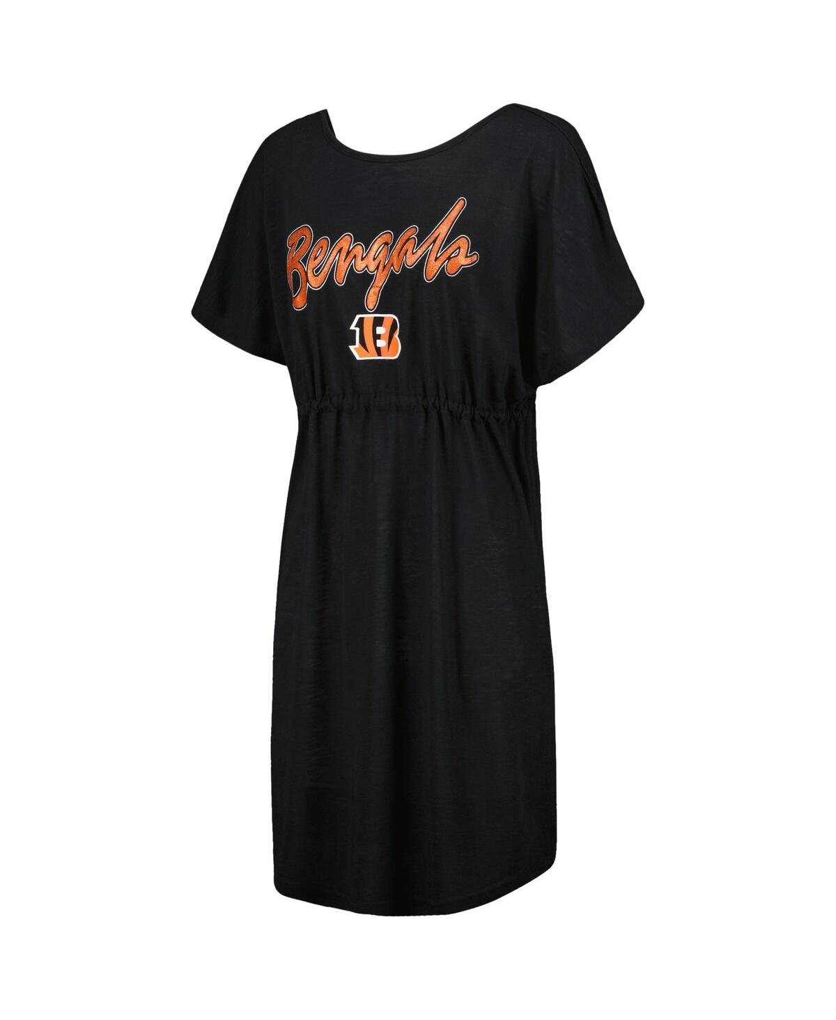 Women's G-iii 4Her by Carl BanksCincinnati Bengals Versus Swim Coverup - Black