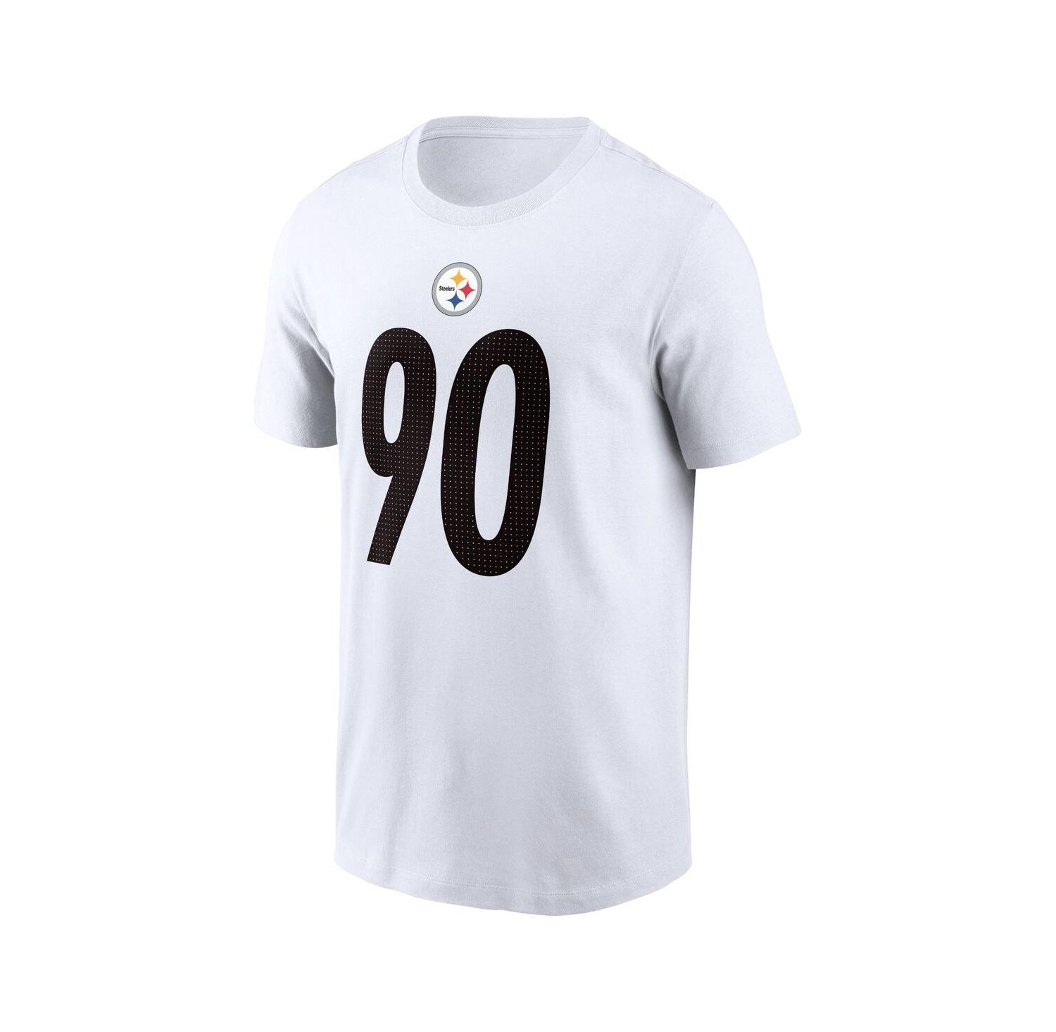 Men's T.J. Watt White Pittsburgh Steelers Player Name and Number T-shirt