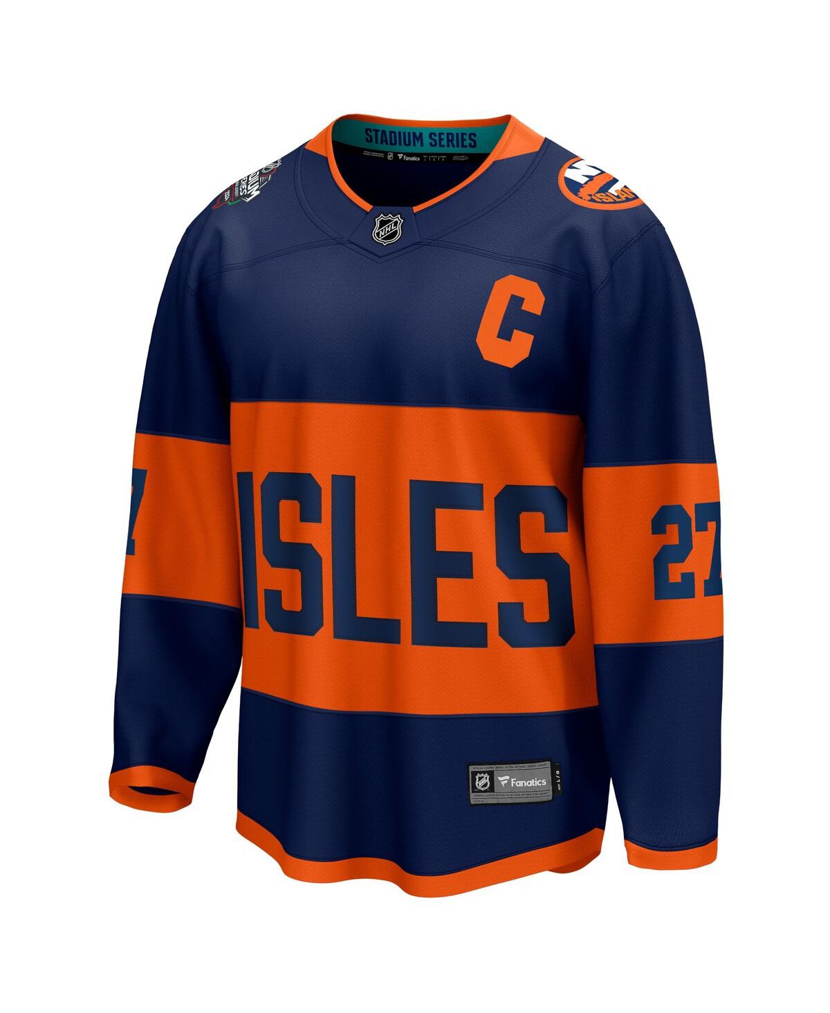 Men's Fanatics Anders LeeNew York Islanders 2024 Nhl Stadium Series Breakaway Player Jersey - Navy