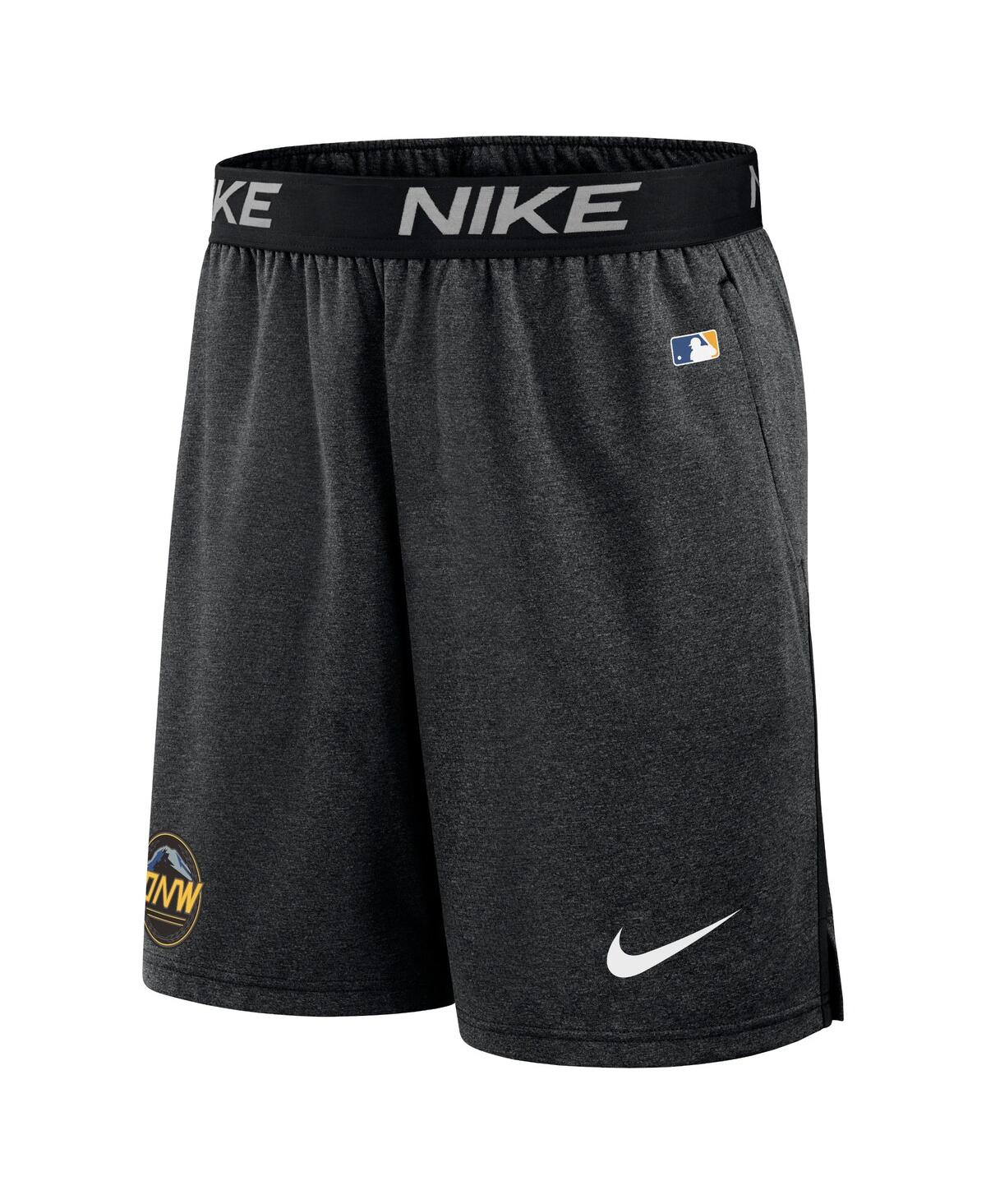 Men's NikeSeattle Mariners City Connect Performance Practice Shorts - Black