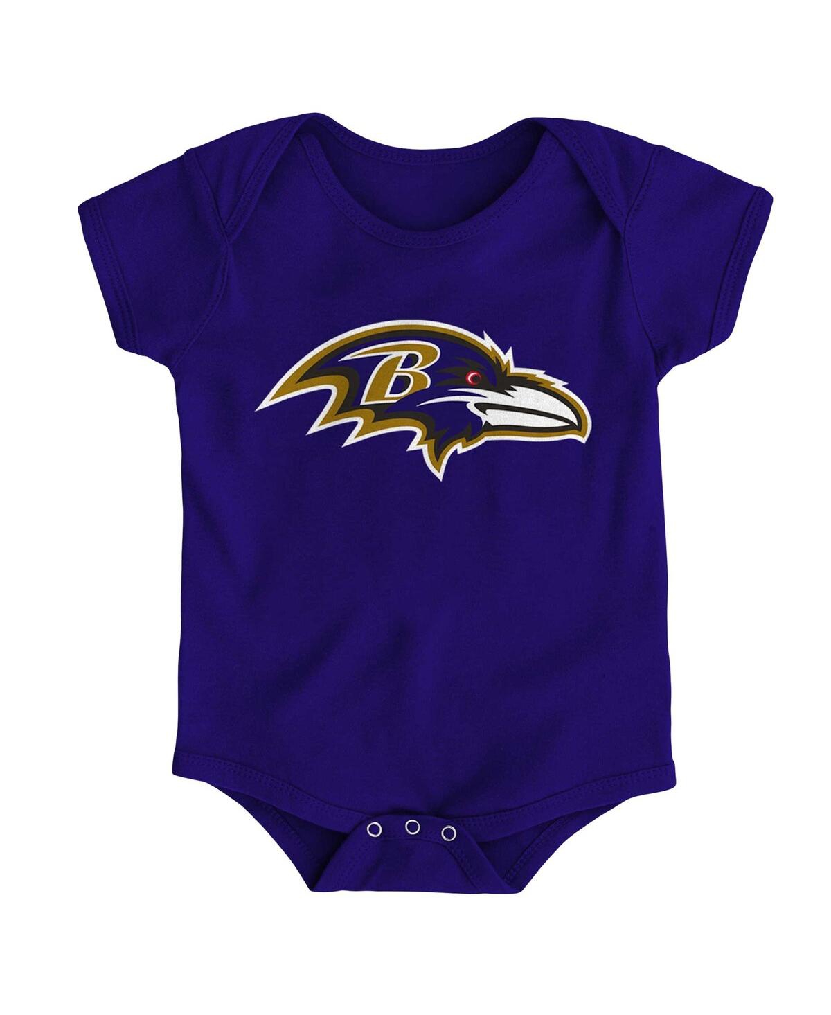 Shop Outerstuff Baby Boys And Girls Purple Baltimore Ravens Team Logo Bodysuit