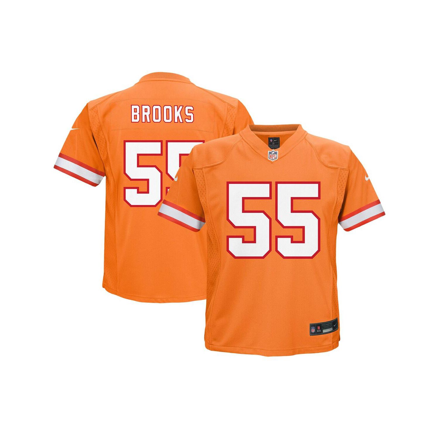 Little Boys and Girls Derrick Brooks Orange Tampa Bay Buccaneers Retired Player Game Jersey