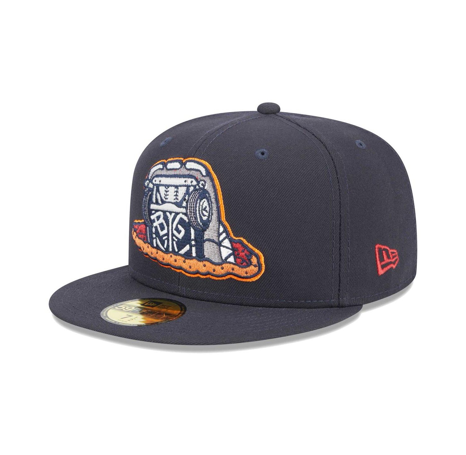 Men's Navy Bowling Green Hot Rods Theme Nights Bowling Green Sinkholes 59FIFTY Fitted Hat
