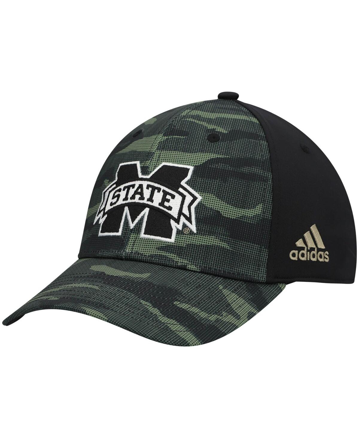 Shop Adidas Originals Men's Adidas Camo Mississippi State Bulldogs Military-inspired Appreciation Flex Hat