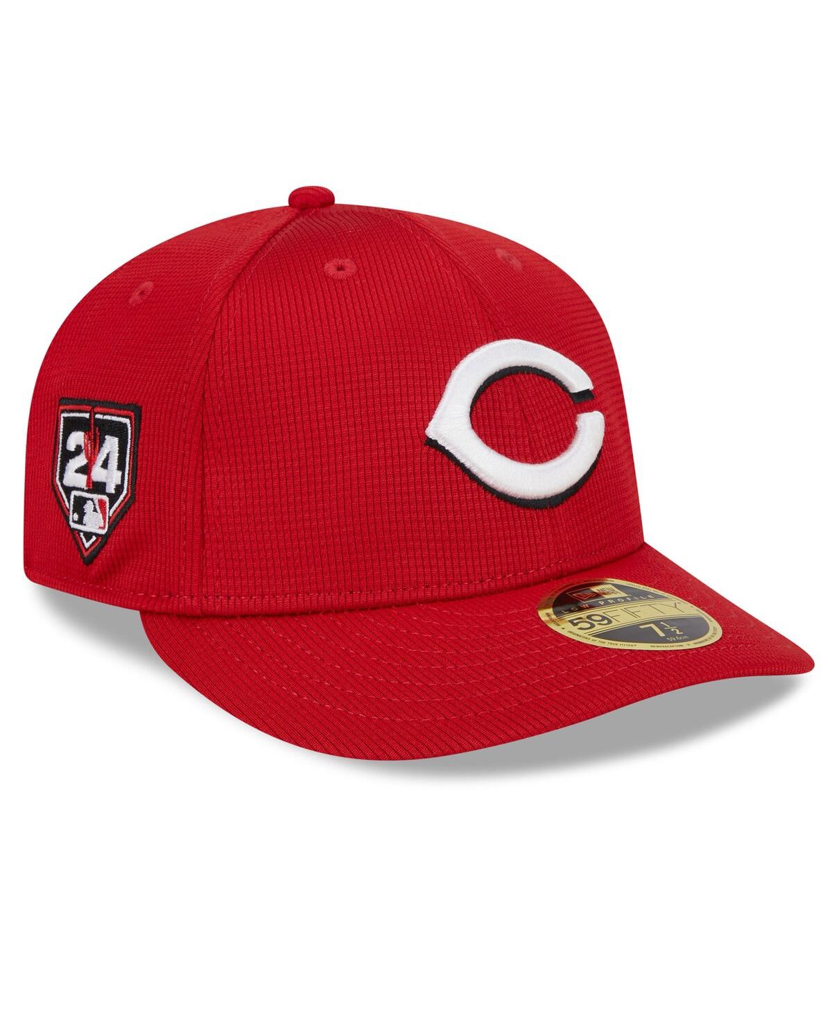 Shop New Era Men's  Red Cincinnati Reds 2024 Spring Training Low Profile 59fifty Fitted Hat