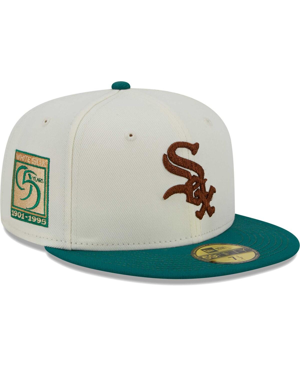Shop New Era Men's  White Chicago White Sox Cooperstown Collection Camp 59fifty Fitted Hat