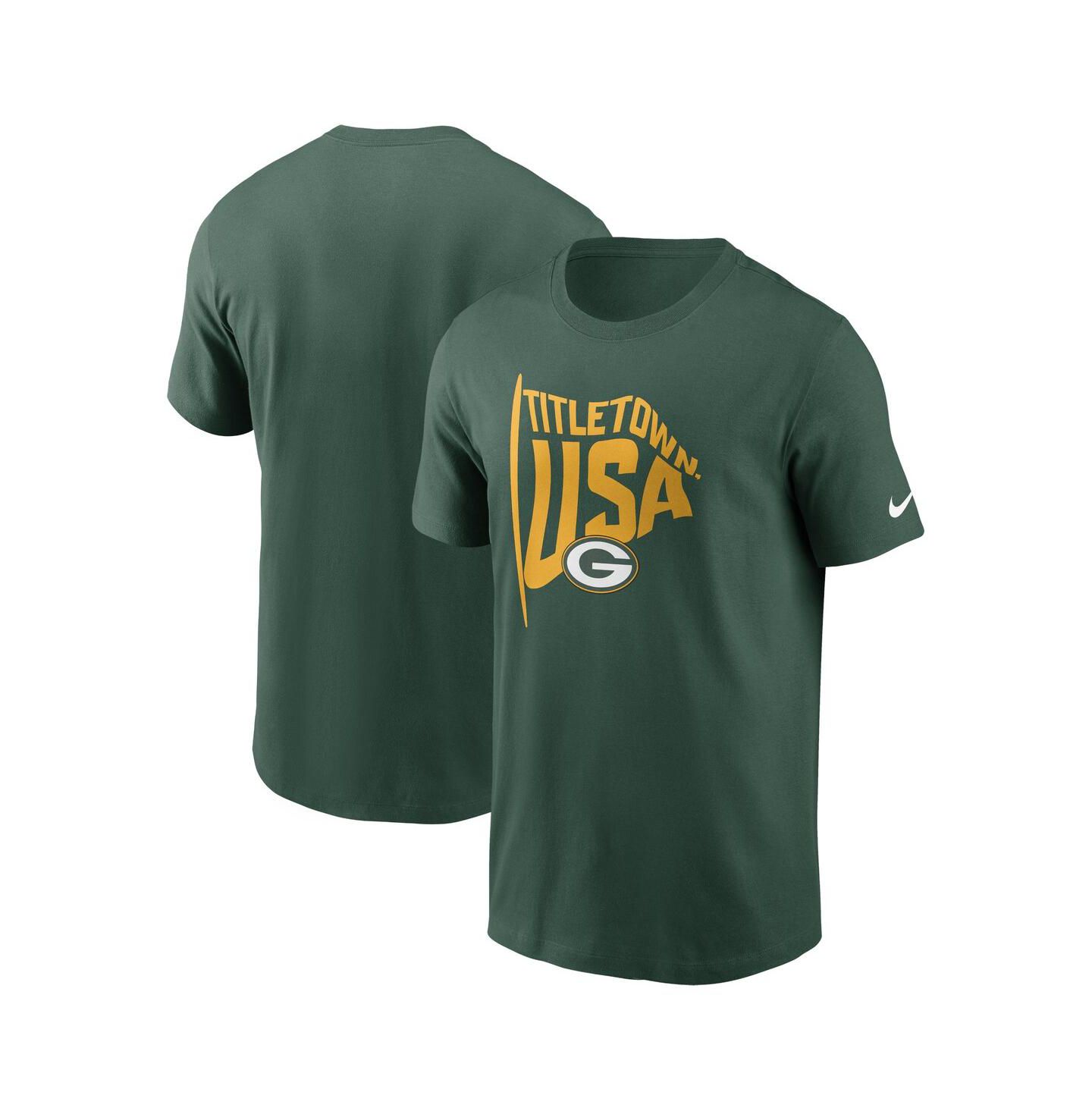 Мужская футболка Nike Green Green Bay Packers Local Essential — фото 1