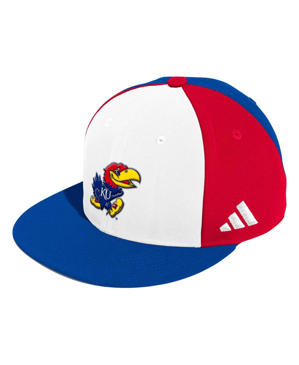 Shop Adidas Originals Men's Adidas White Kansas Jayhawks On-field Baseball Fitted Hat