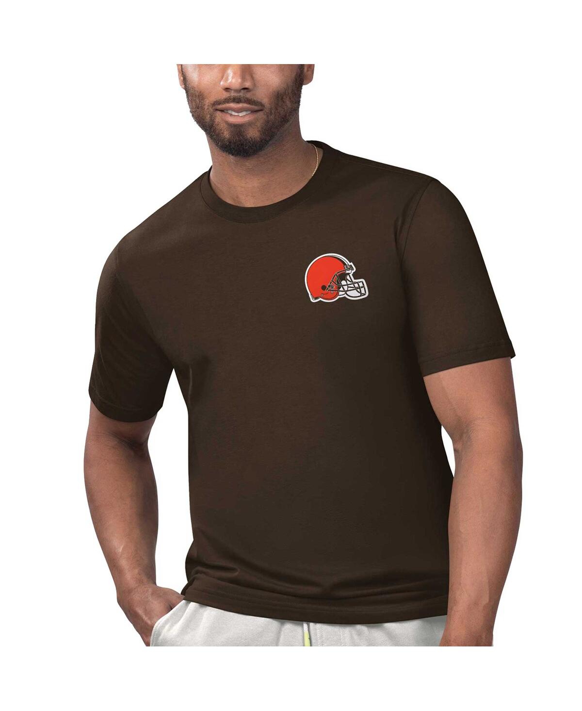 Shop Margaritaville Men's  Brown Cleveland Browns Licensed To Chill T-shirt