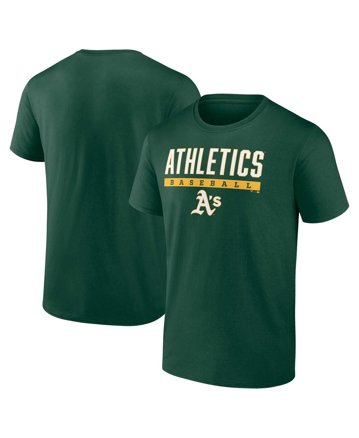Shop Fanatics Men's  Green Oakland Athletics Power Hit T-shirt