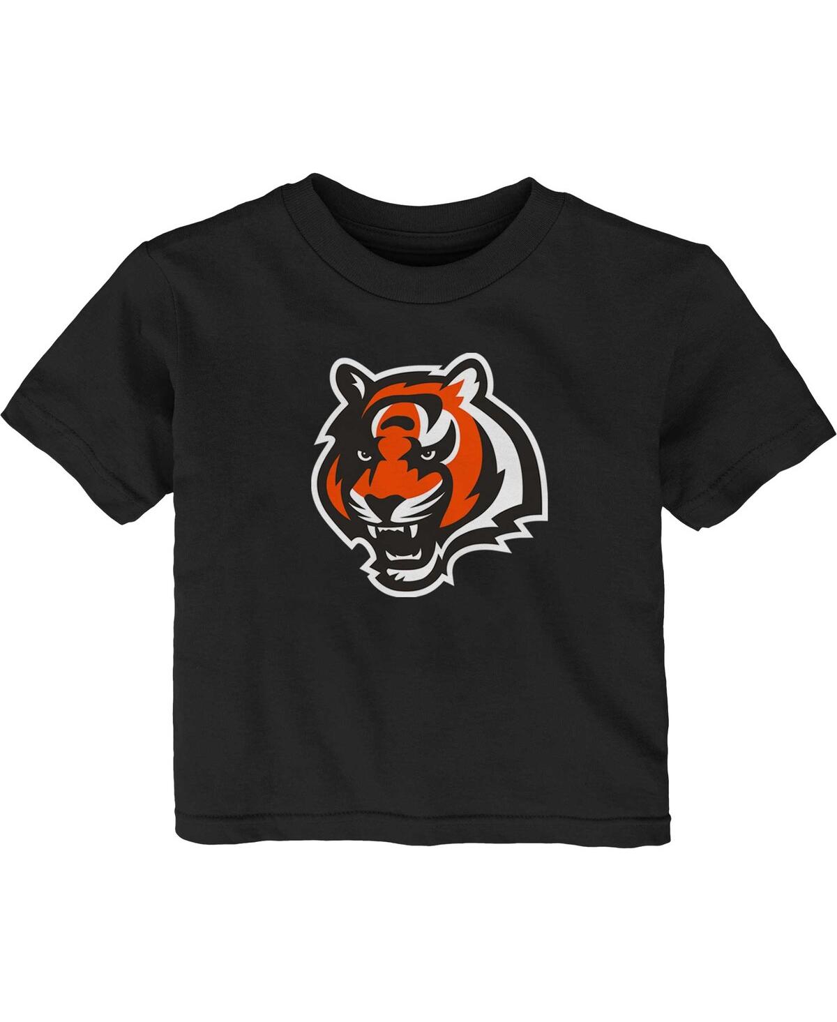 Shop Outerstuff Baby Boys And Girls Black Cincinnati Bengals Primary Logo T-shirt