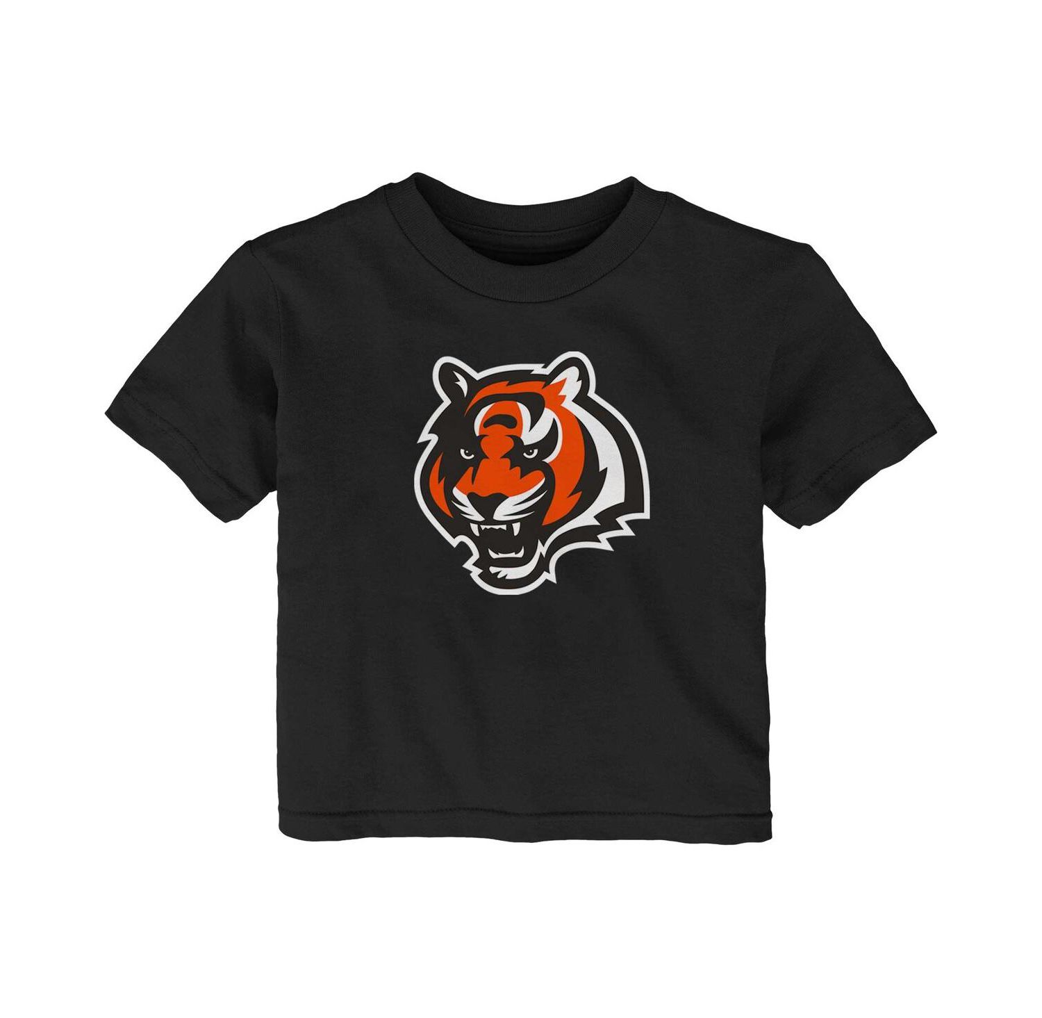 Baby Boys and Girls Black Cincinnati Bengals Primary Logo T-shirt