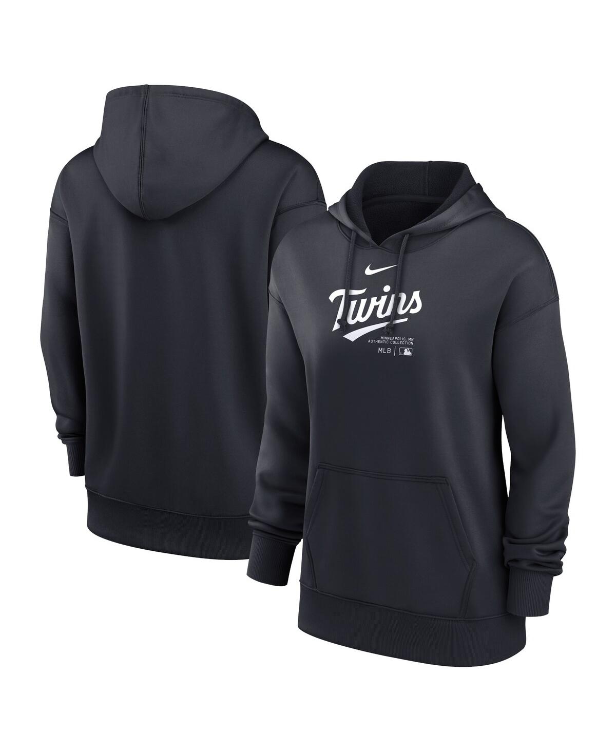 Shop Nike Women's  Navy Minnesota Twins Authentic Collection Performance Pullover Hoodie