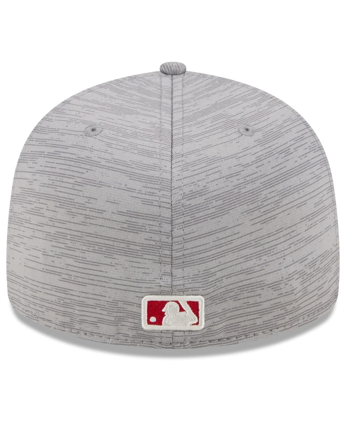 Men's New EraLos Angeles Angels 2024 Clubhouse Low Profile 59FIFTY Fitted Hat - Gray