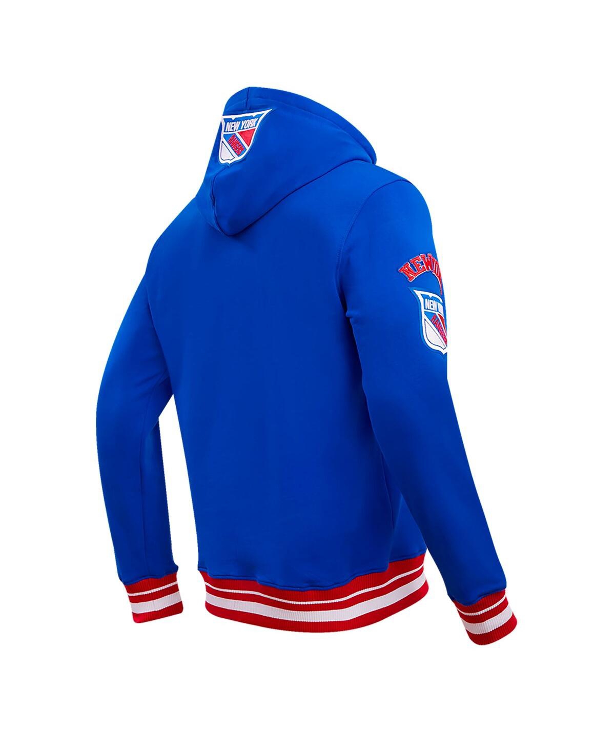 Shop Pro Standard Men's  Blue New York Rangers Retro Classic Fleece Pullover Hoodie