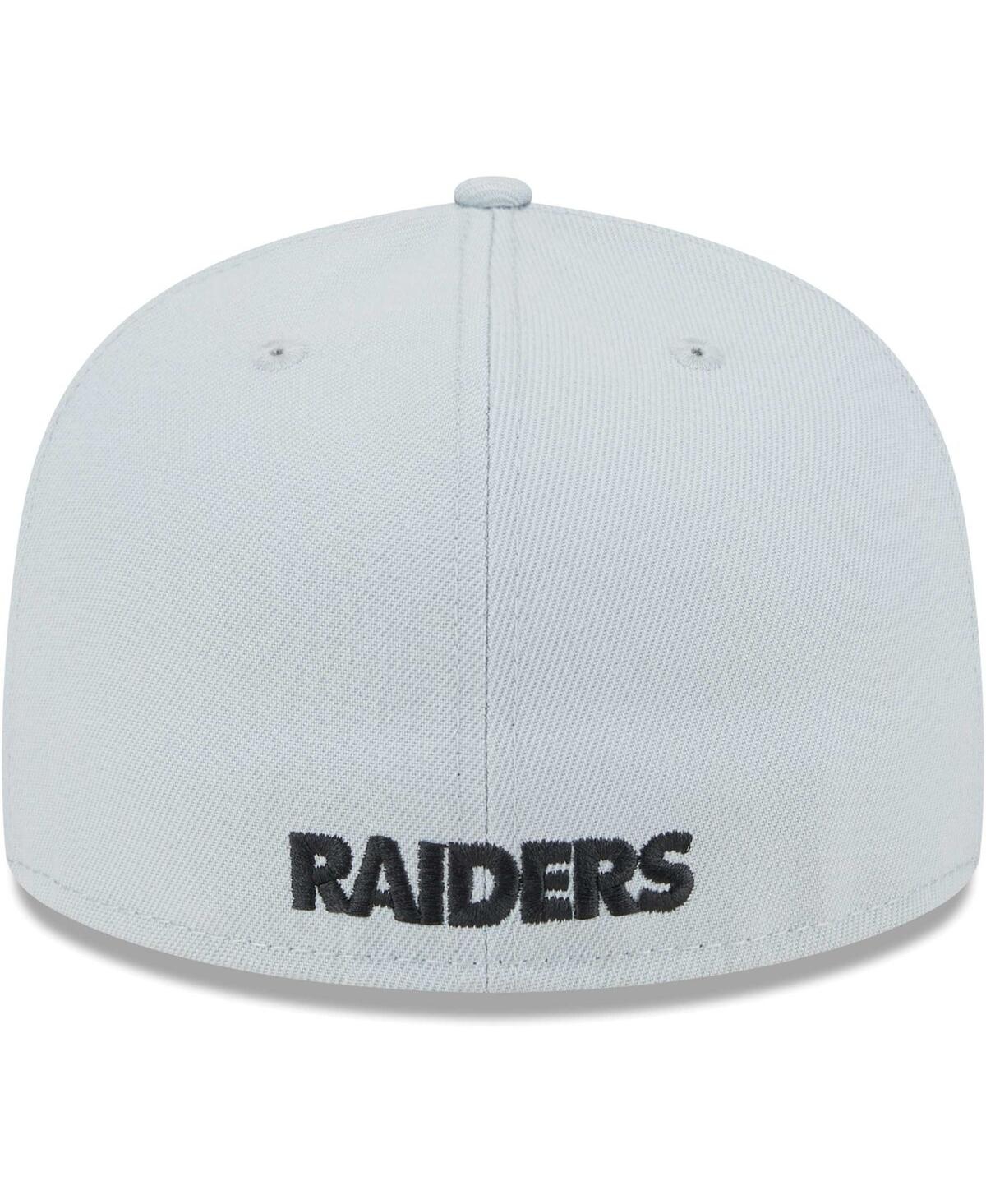 Shop New Era Men's  Black Las Vegas Raiders Gameday 59fifty Fitted Hat