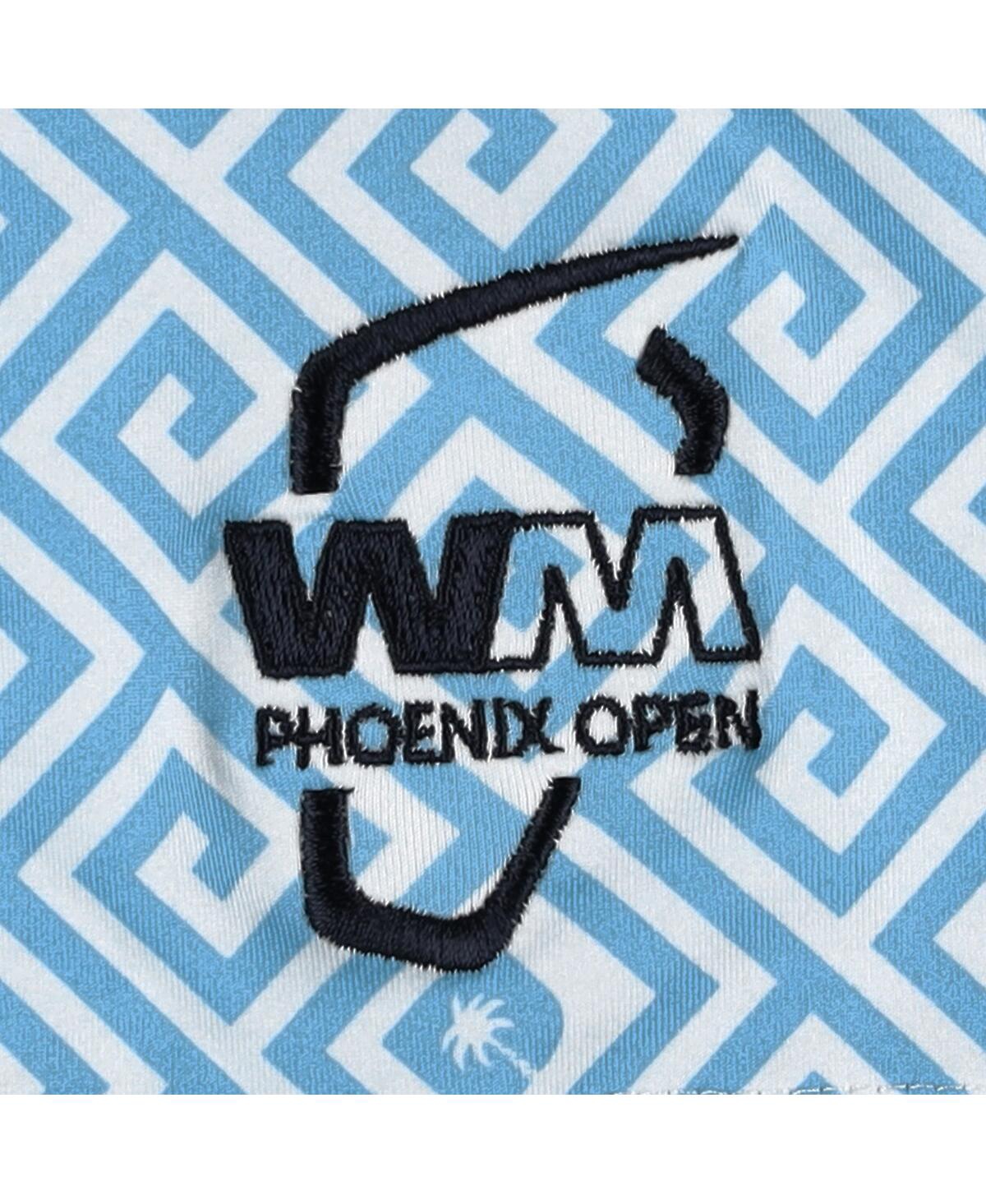 Shop Puma Men's  X Ptc Light Blue Wm Phoenix Open Resort Mattr Polo Shirt