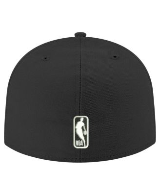 Men's Black Golden State Warriors Black and White 59FIFTY Fitted Hat