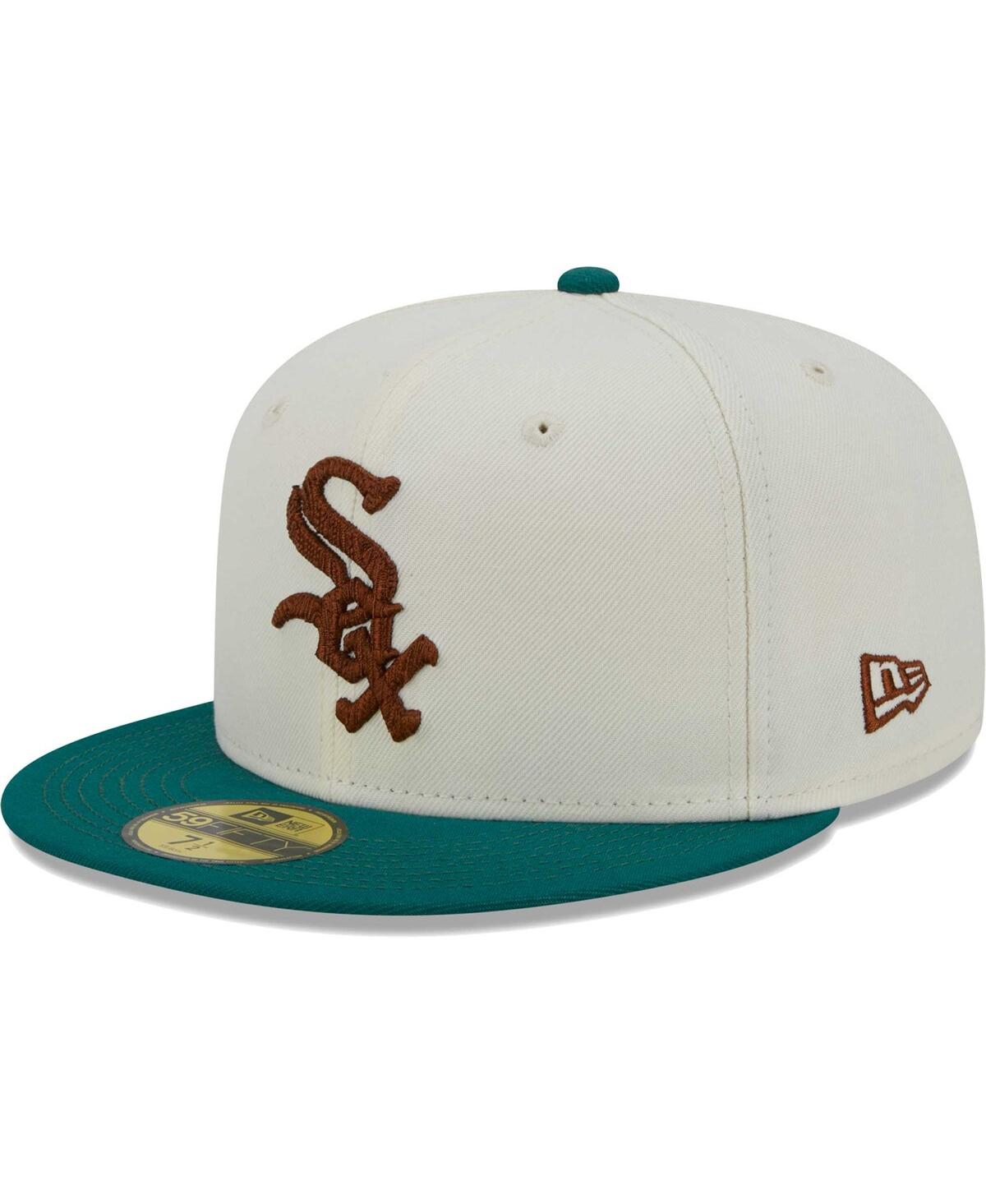 Men's New EraChicagoSox Cooperstown Collection Camp 59FIFTY Fitted Hat - White
