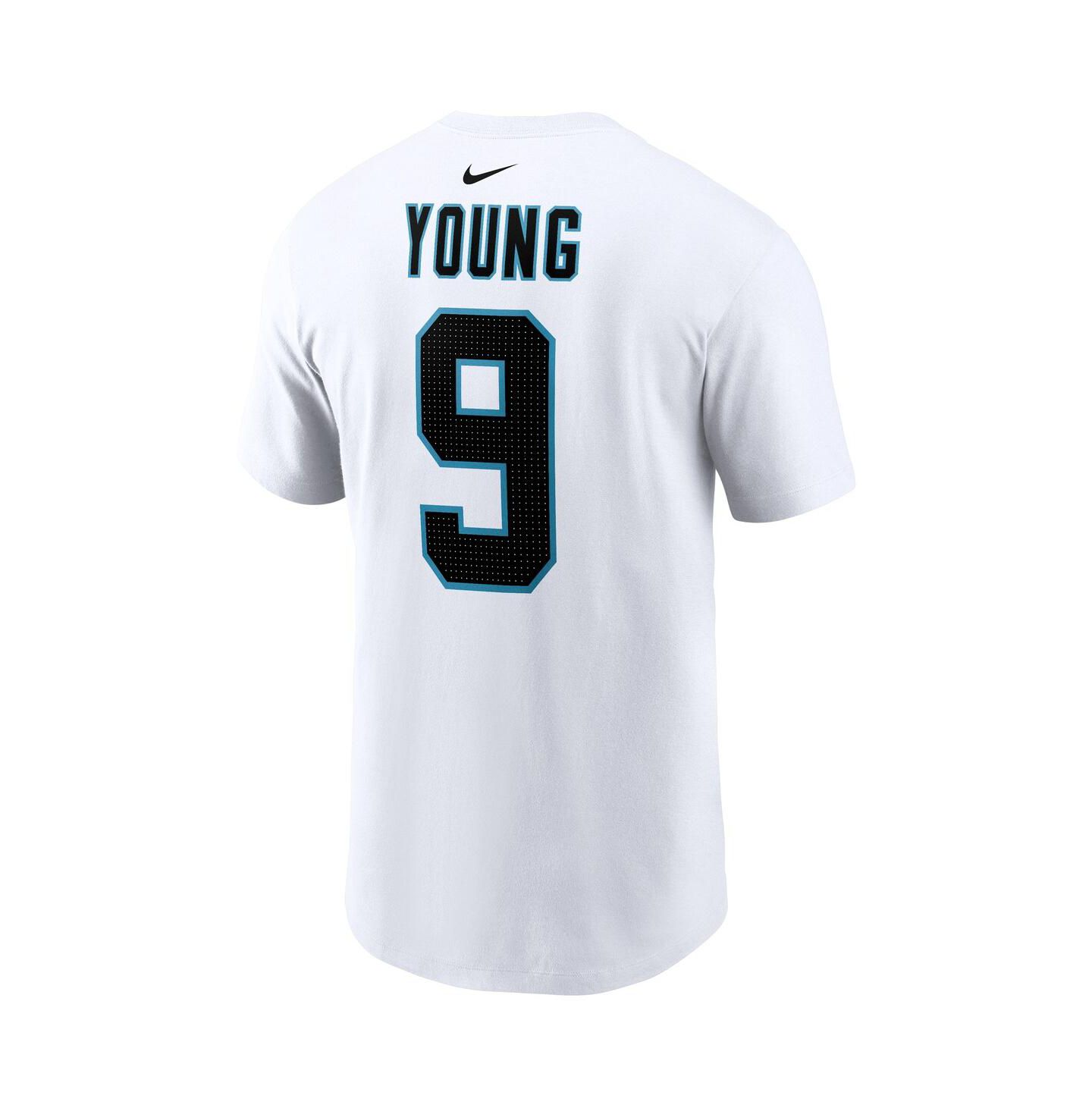 Мужская футболка Nike Bryce Young White Carolina Panthers 2023 NFL Draft First Round Pick Player Name and Number — фото 3
