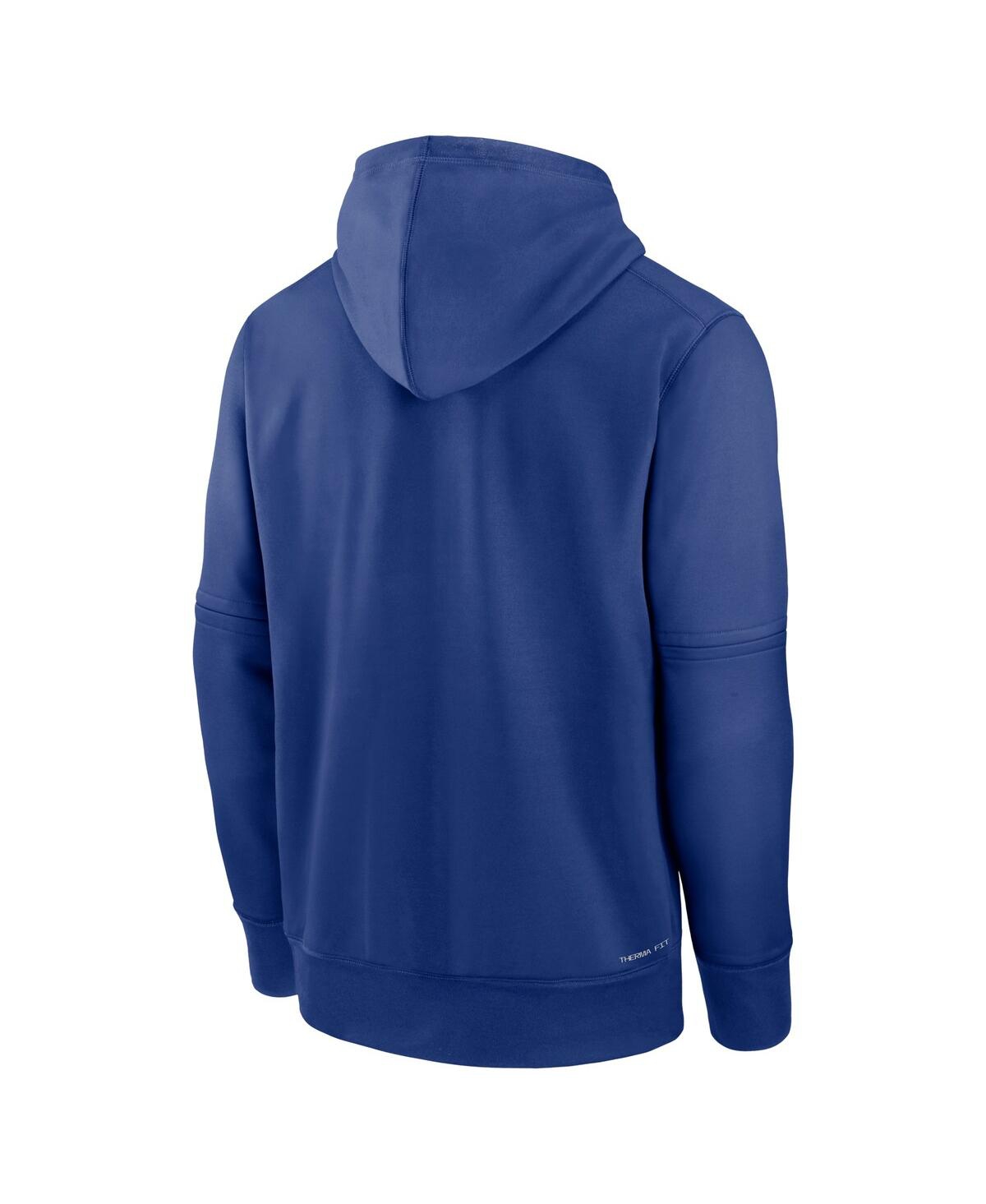 Nike Men's Seattle Mariners Authentic Collection Practice  Therma Mlb Pullover Hoodie In Royal