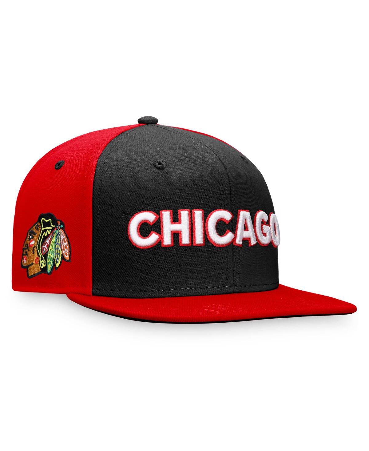 Fanatics Men's  Black Chicago Blackhawks Special Edition 2.0 Snapback Hat In Black