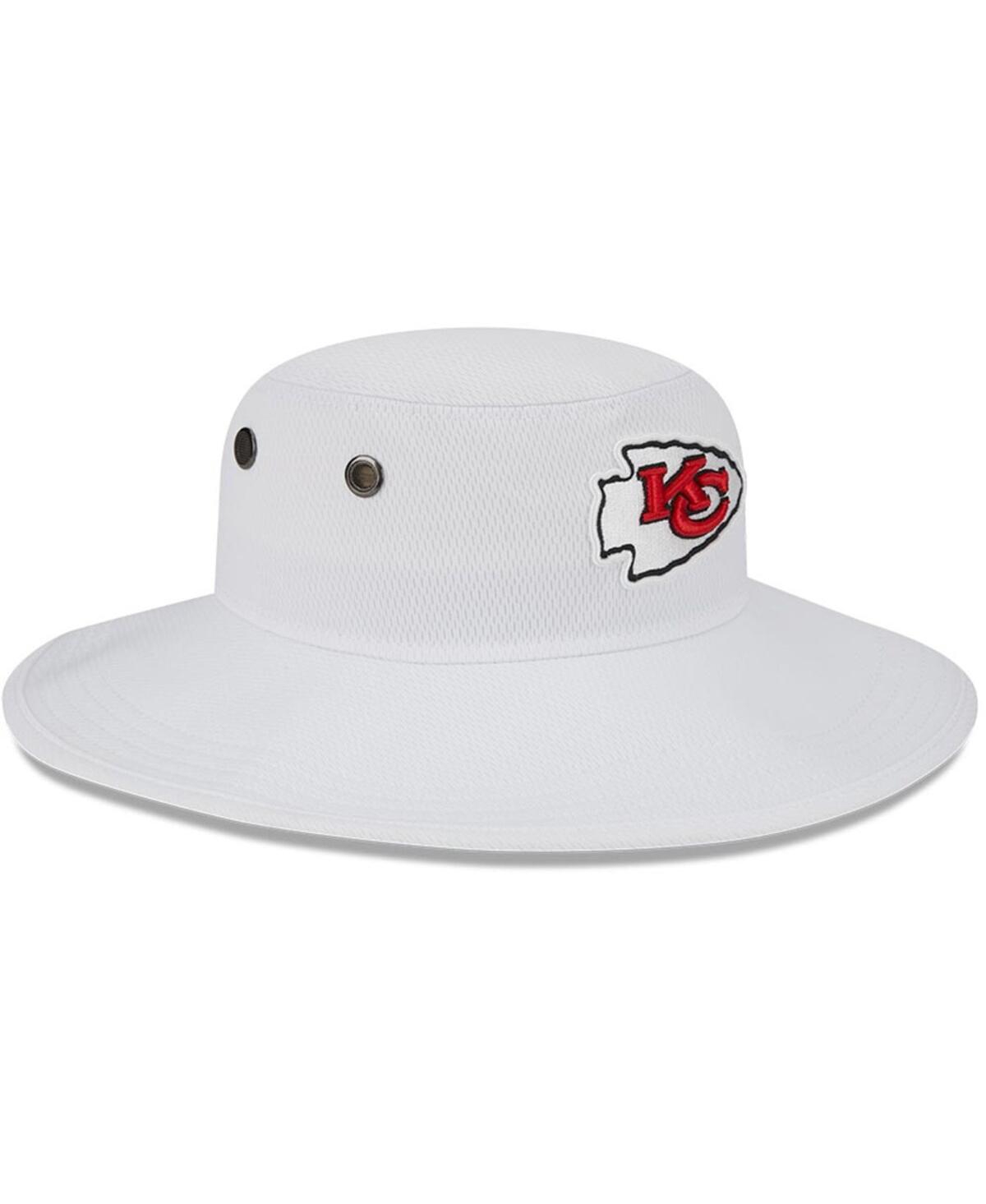 New Era White Kansas City Chiefs 2023 Nfl Training Camp Panama Bucket Hat In White