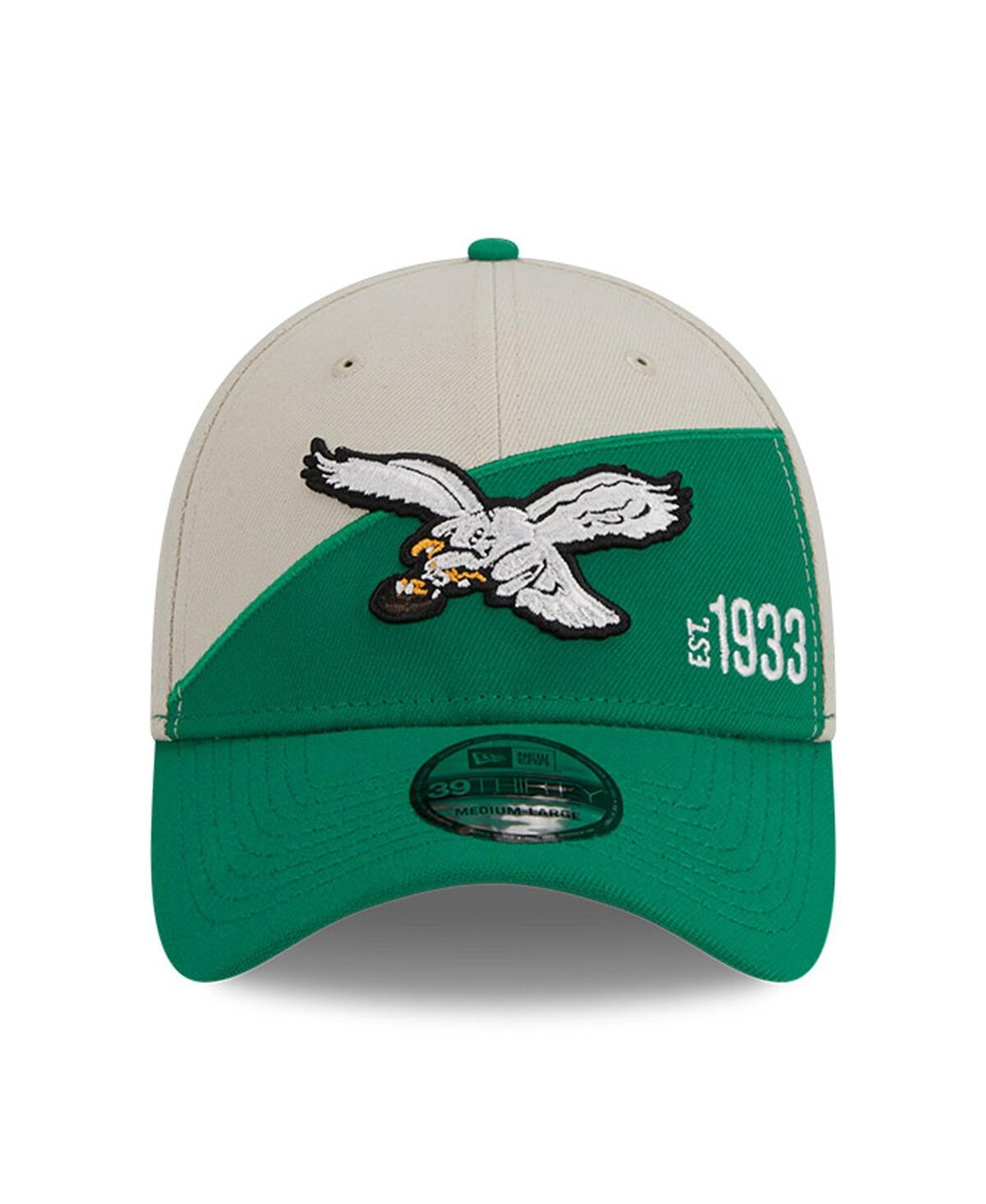 Men's New Era Kelly Green Philadelphia Eagles 2023 Sideline Historic 39THIRTY Flex Hat - Kelly Green