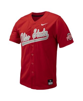 Men's Ohio State Buckeyes Replica Full-Button Baseball Jersey