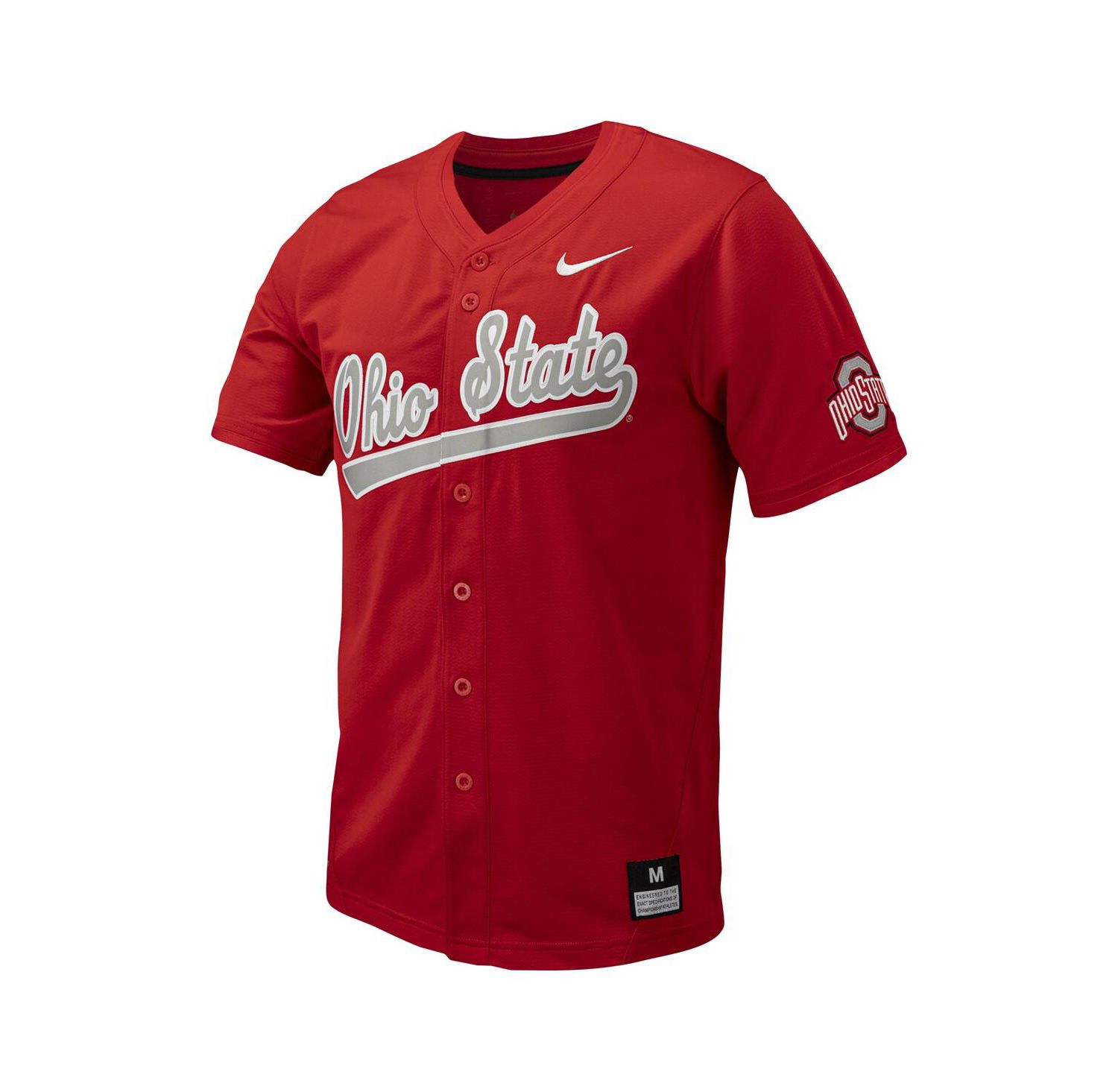 Men's Ohio State Buckeyes Replica Full-Button Baseball Jersey