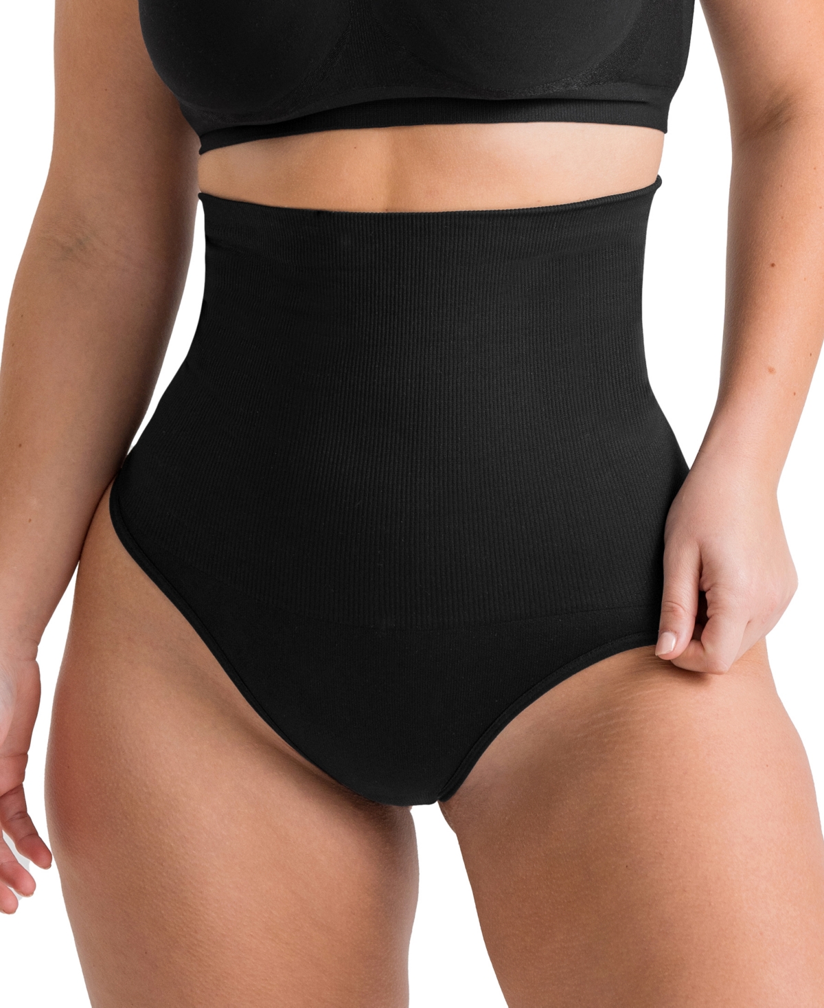 Women's High Waisted Shaper Thong 98099 - Chai