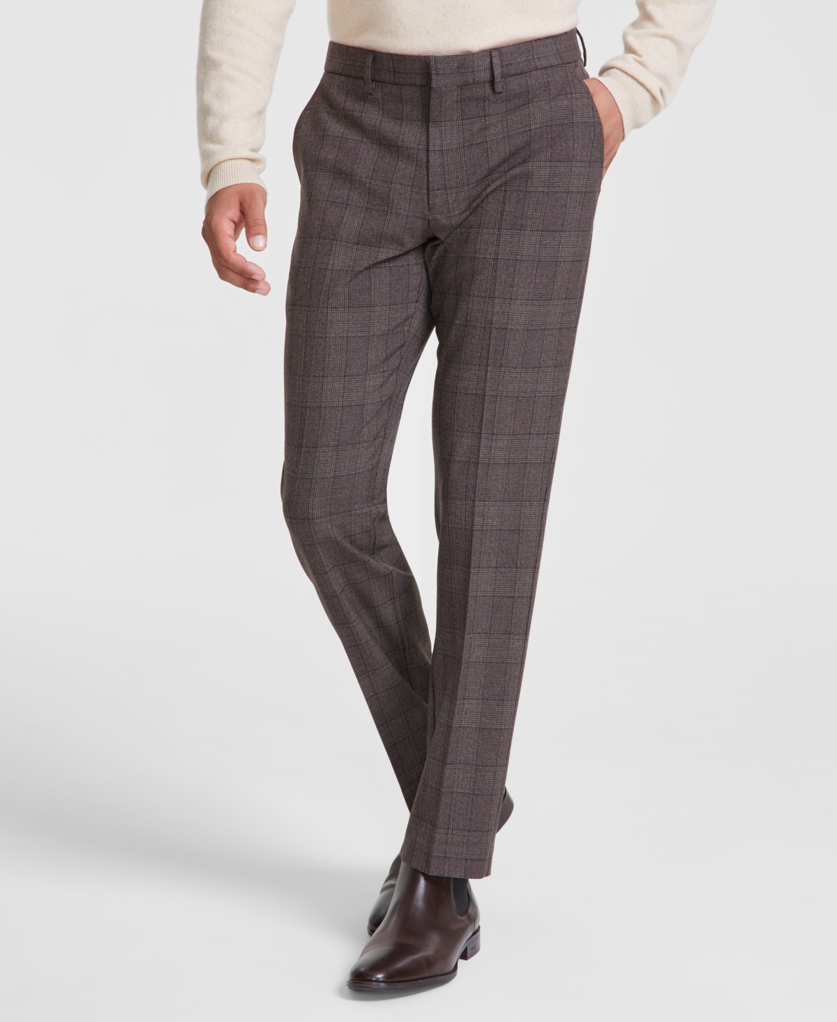 Мужские платья Tommy Hilfiger Men's Modern-Fit Stretch Dress Fall Pants — фото 1