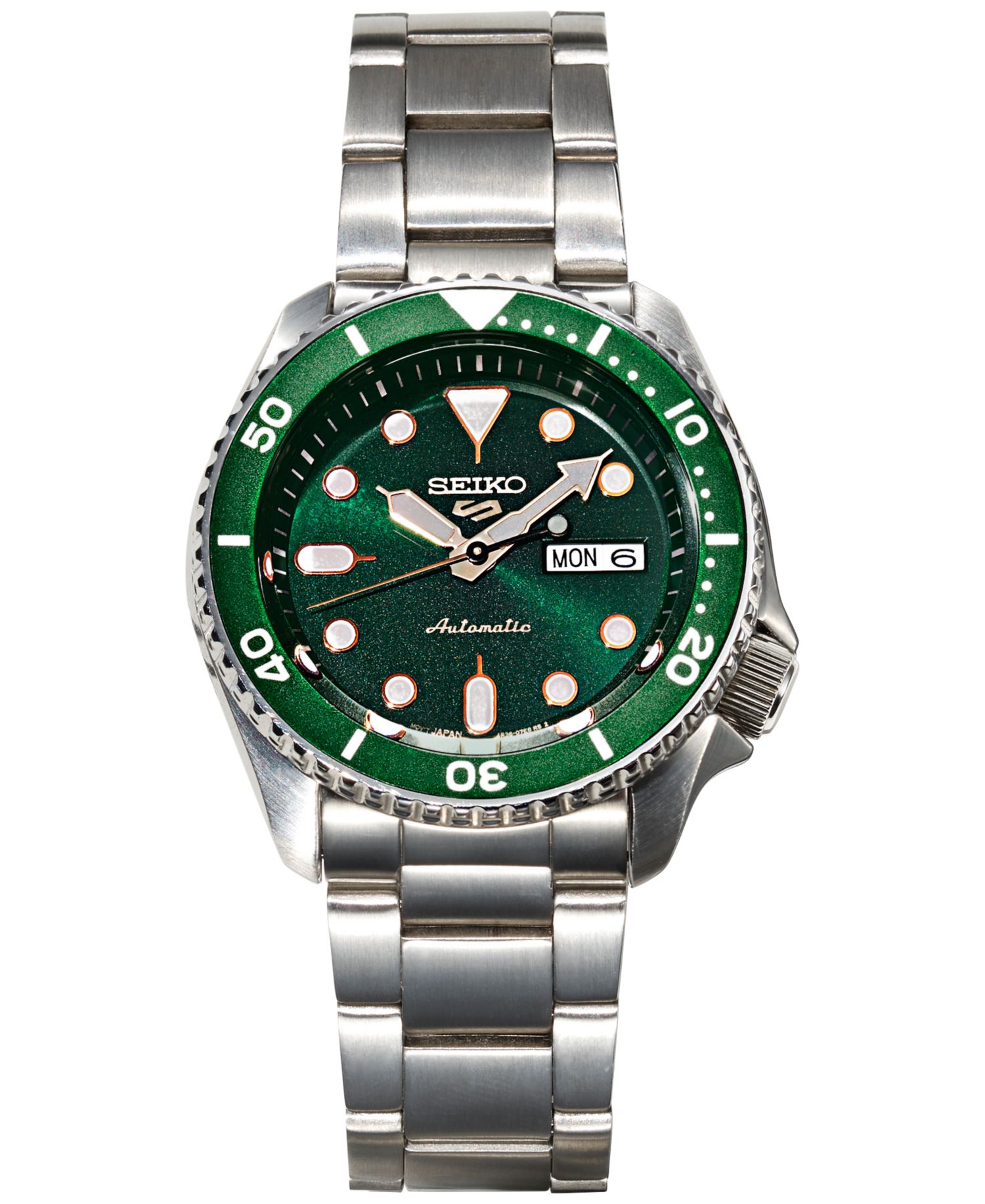 Men's Automatic 5 Sport Stainless Steel Bracelet Watch 42.5mm
