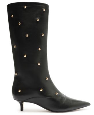 Women's The Campaign Low Stiletto Calf Leather Boots