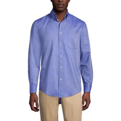 Men's Long Sleeve Solid Oxford Dress Shirt