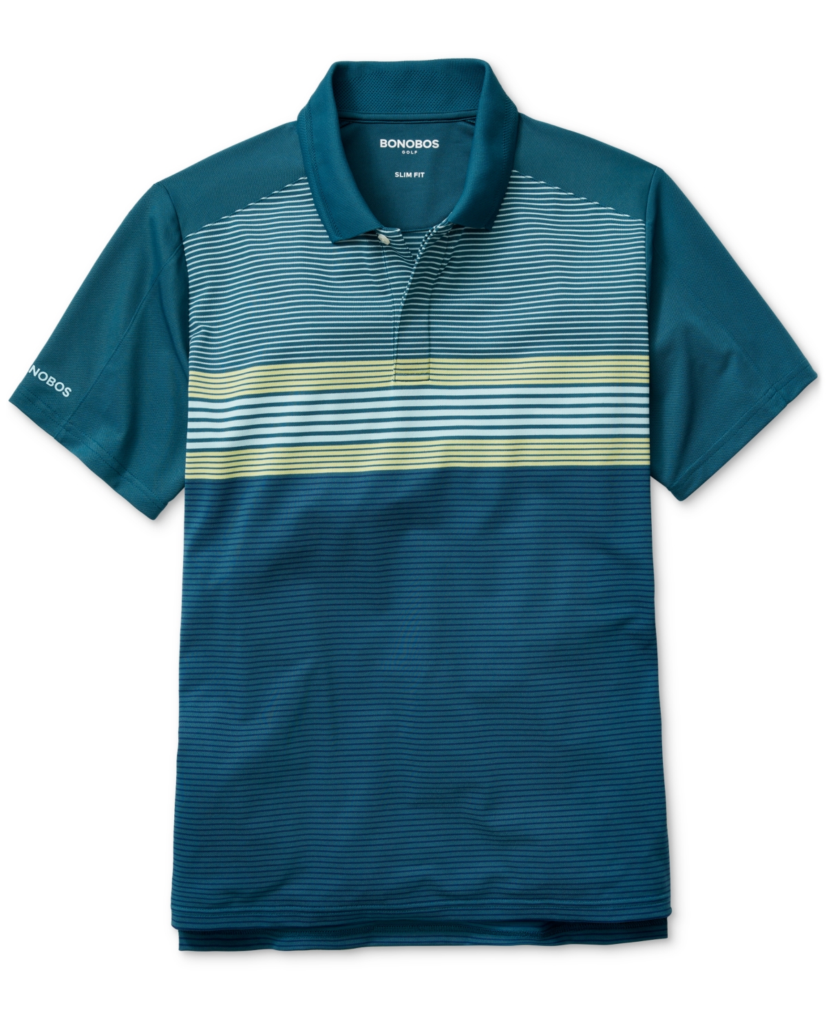 Men's Short Sleeve Colorblocked Pique Tour Polo Shirt - Variated G