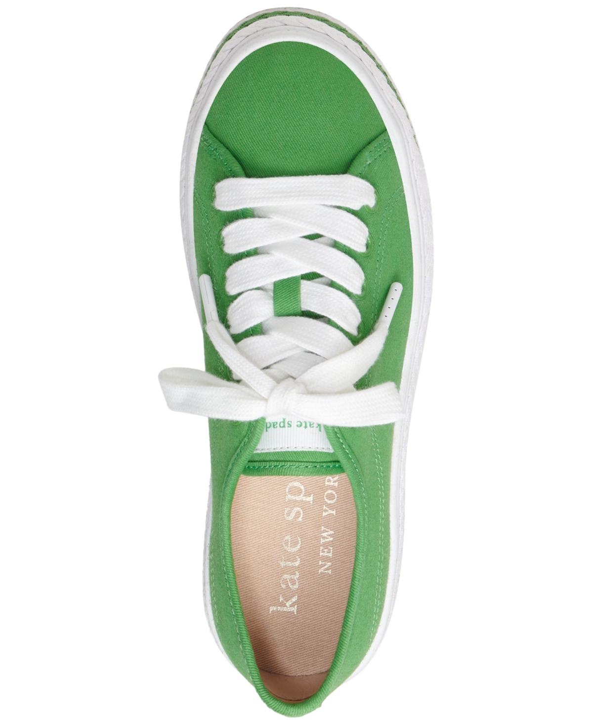 Shop Kate Spade Women's Taylor Lace-up Low-top Sneakers In Cream