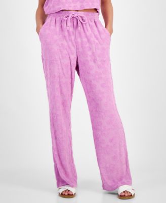 Miken - Juniors' Velour Drawstring Cover-Up Pants