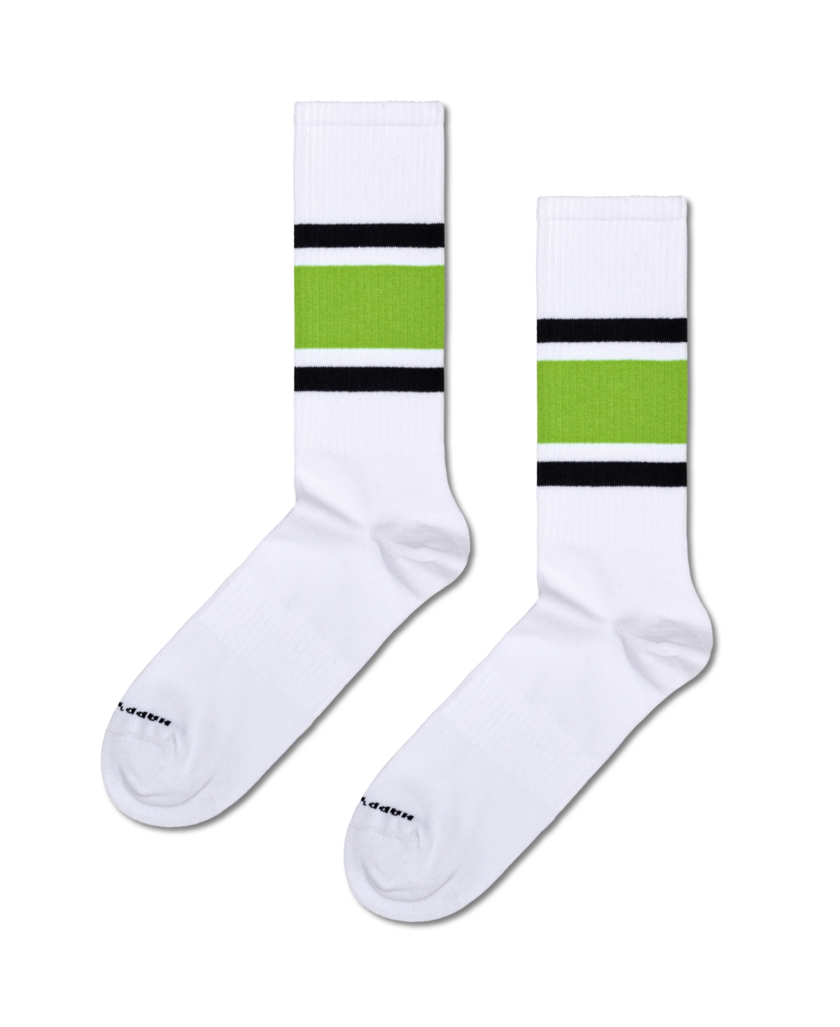 Shop Happy Socks 2-pack Stripe Sneaker Socks Gift Set In Black