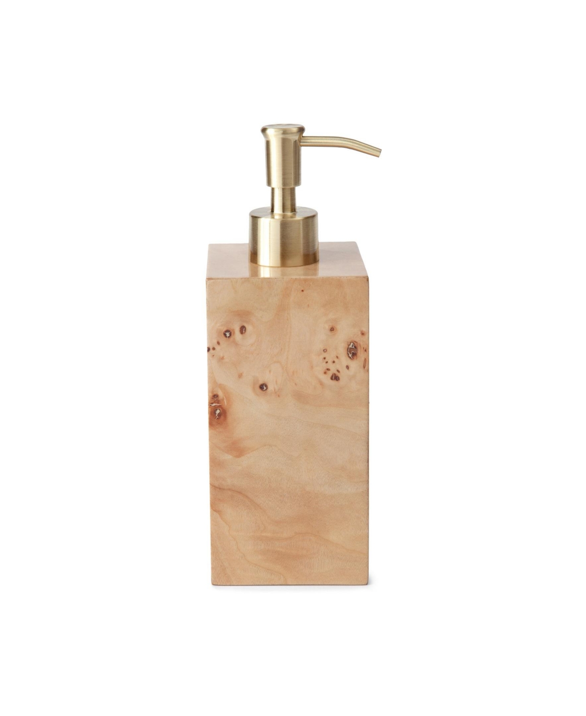 Shop Cassadecor Petra Burl Wood Lotion/soap Pump In Burled Wood