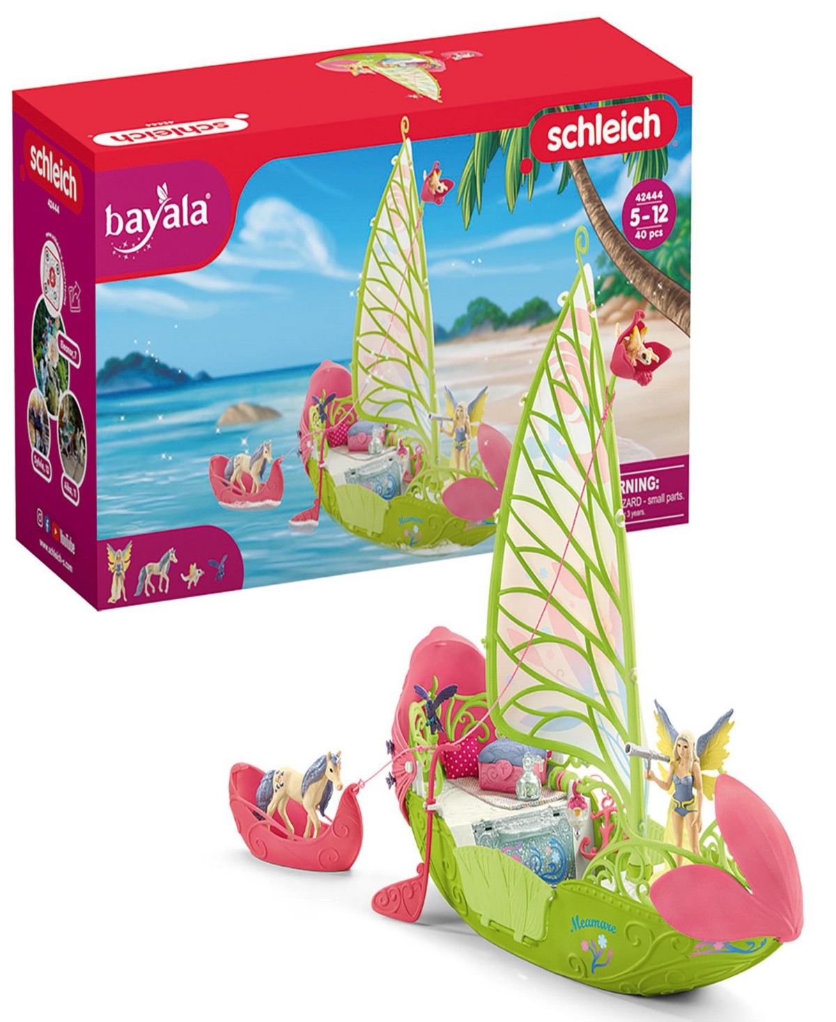 Shop Schleich Bayala Sera's Magical Flower Boat Playset In Multi