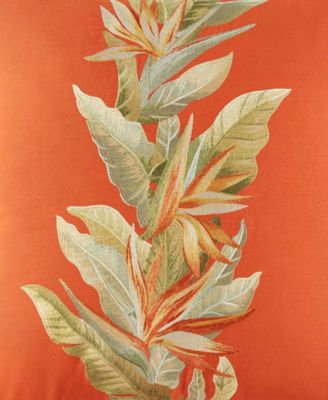 Birds Of Paradise Cotton Canvas Decorative Pillow, 20&amp;quot; x 20&amp;quot;