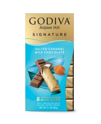Signature Salted Caramel Milk Chocolate Mini Bars, Set of 12