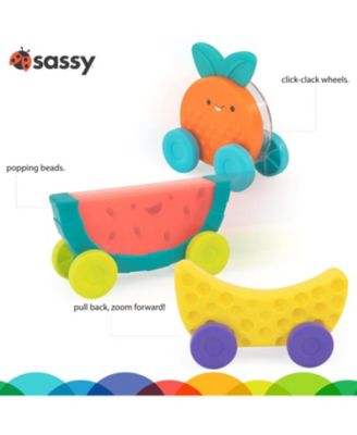 Sassy Stackin' Fruit Cars Developmental toy